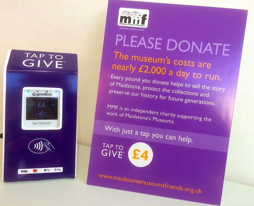 MMF contactless payment donation box