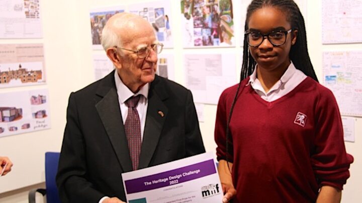 Sir Robert Worcester, MMF President, with Layomi MajeJekounmi