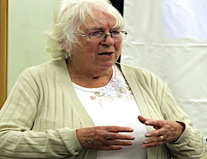 Fran Wilson former Council Leader walks corridors of Power