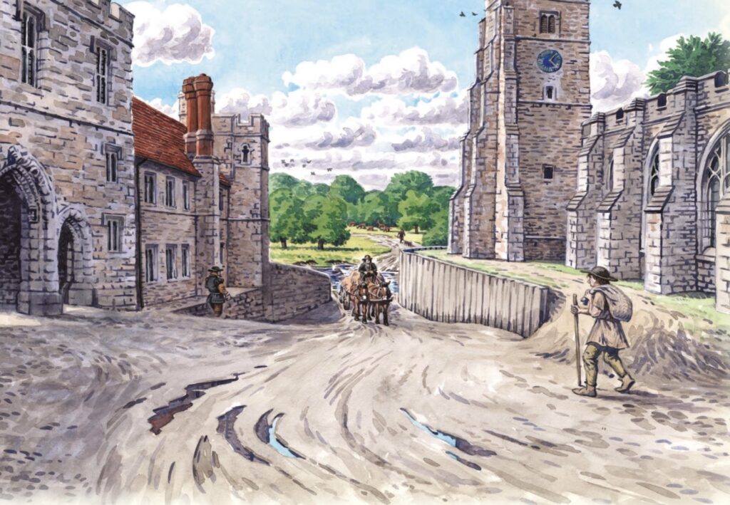 Crossing the Medway was by ford or ferry next to All Saints Church