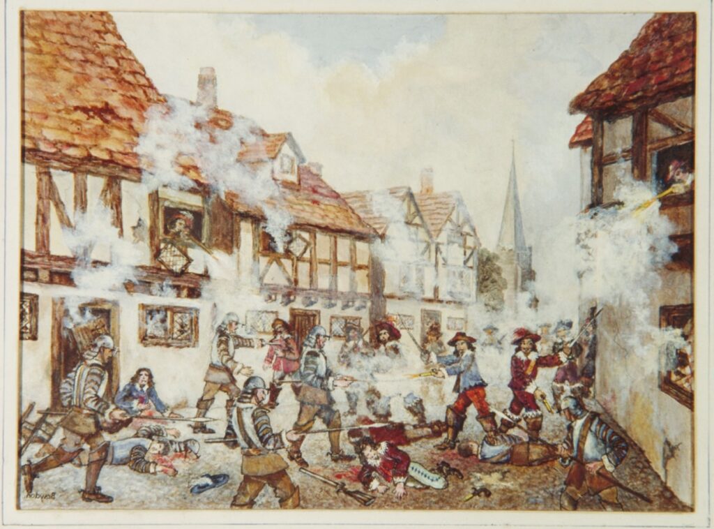 Fierce fighting in Gabriel's Hill during the Battle of Maidstone
