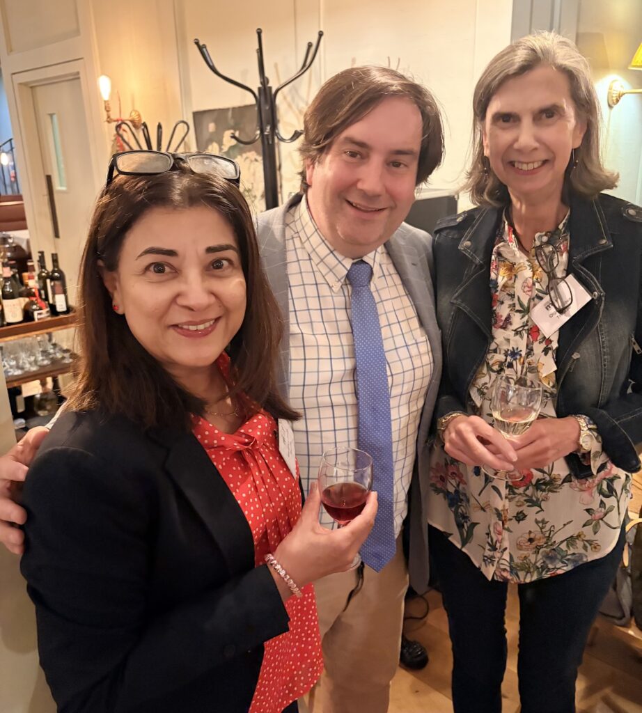 Ulric with trustees Marianne Webb and Olga D'Silva